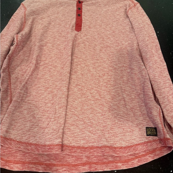 Lucky Brand Red Henley Shirt - Picture 5 of 7